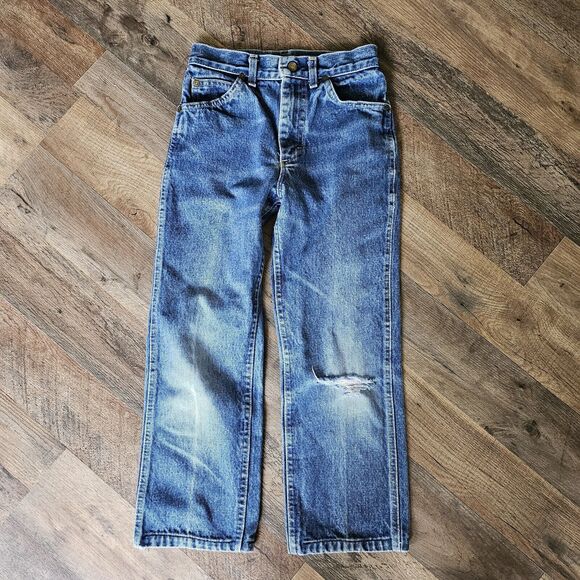 Lee Other - Vintage Lee Jeans Denim Kids Unisex, Size 10 Regular, Made In USA, Distressed